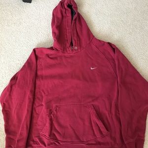 Boys Red Nike Hoodie